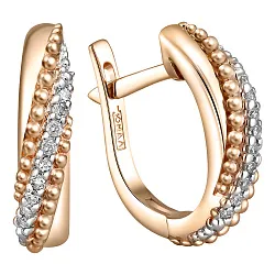 Серьги, Золото 585, Бриллиант 84-41E01372-S0DD