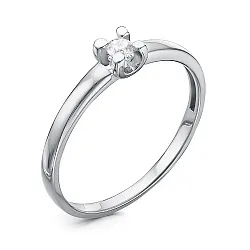 Помолвочное кольцо,  Золото 585, Бриллиант 5-2932-103-1Б