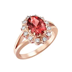 Кольцо Золото 585, Рубин к0136Р Кольцо Золото 585, Рубин к0136Р