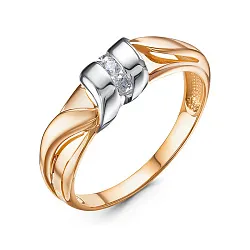 Кольцо Золото 585, Фианит 1101694 Кольцо Золото 585, Фианит 1101694