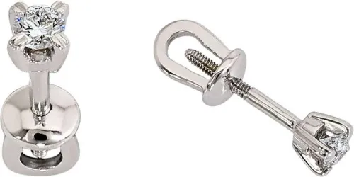 Серьги пусеты-гвоздики, Золото 585, 157821ю