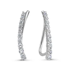 Серьги, Золото 585, Фианит б141019