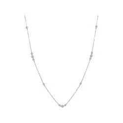 Колье,  Серебро 925, Фианит ZSN 454 Колье,  Серебро 925, Фианит ZSN 454