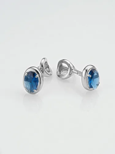 Серьги пусеты-гвоздики, Серебро 925, С-744рфг