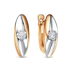 Серьги, Золото 585, Бриллиант 5-3662-103ИНВ-2К