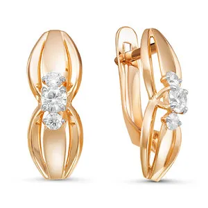 Серьги, Золото 585, 126478 Серьги, Золото 585, 126478