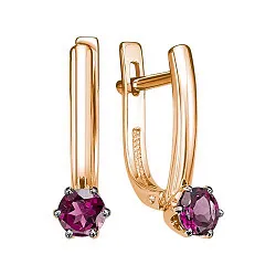 Серьги, Золото 585, Рубин С110-6796Рс Серьги, Золото 585, Рубин С110-6796Рс