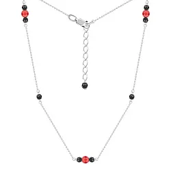 Колье,  Серебро 925, Агат 8340395424-9-38-15 Колье,  Серебро 925, Агат 8340395424-9-38-15