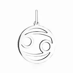 Подвеска знак зодиака Рак 22.06-22.07, Серебро 925 1-00018 Подвеска знак зодиака Рак 22.06-22.07, Серебро 925 1-00018