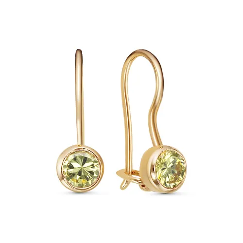 Детские серьги,  Золото 585, 02-6038