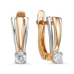 Серьги, Золото 585, Фианит 2414907 1 1 1 Серьги, Золото 585, Фианит 2414907 1 1 1