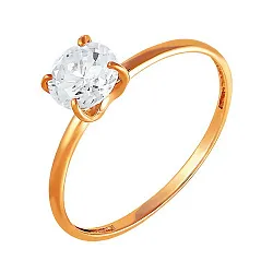 Кольцо Золото 585, Фианит 1251907 1 1 10 Кольцо Золото 585, Фианит 1251907 1 1 10