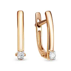 Серьги, Золото 585, Бриллиант 5-3479-103-2К