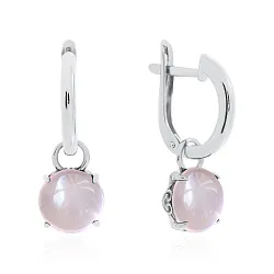 Серьги, Серебро 925, Кварц 2340101851-30 Серьги, Серебро 925, Кварц 2340101851-30