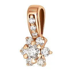 Подвеска фантазийная,  Золото 585, Бриллиант 308111ю Подвеска фантазийная,  Золото 585, Бриллиант 308111ю