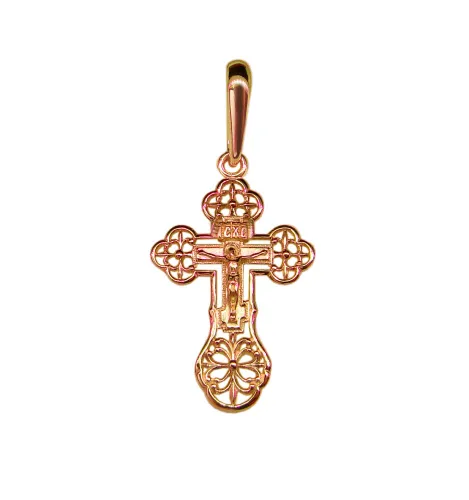 Подвеска крест, Золото 585, вп-1476