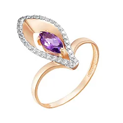 Кольцо Золото 585, Аметист К122-4616Ам Кольцо Золото 585, Аметист К122-4616Ам