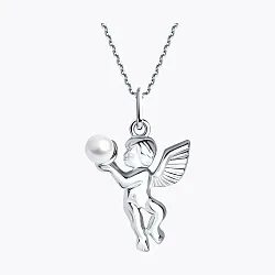 Подвеска фантазийная,  Серебро 925, Жемчуг п102117-2р