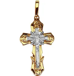 Подвеска крест, Золото 585 вп-1404