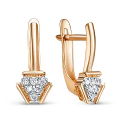 Серьги, Золото 585, Фианит 1207221