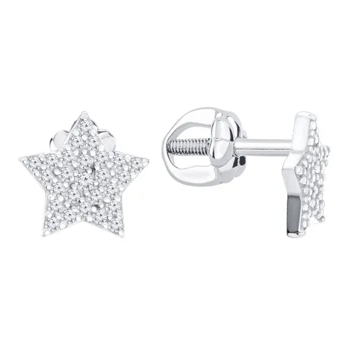 Серьги пусеты-гвоздики, Серебро 925, 2340205505л