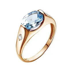 Кольцо Золото 585, Топаз К120-5997Т