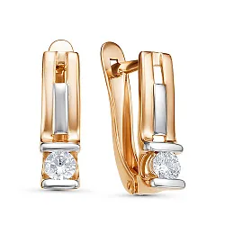 Серьги, Золото 585, Фианит 2415307 1 1 1 Серьги, Золото 585, Фианит 2415307 1 1 1