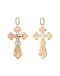 Подвеска крест, Золото 585 102-ИХ-24.01-01