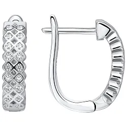 Серьги, Серебро 925, Фианит YME 17