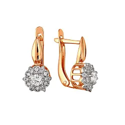 Серьги, Золото 585, Фианит 2291307 1 1 1 Серьги, Золото 585, Фианит 2291307 1 1 1