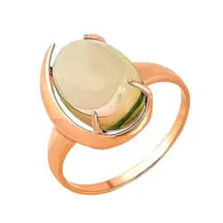 Кольцо Золото 585, Янтарь 1114408 1 34 10