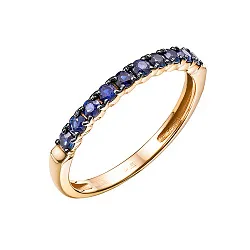 Кольцо Золото 585, Сапфир К114-7435С Кольцо Золото 585, Сапфир К114-7435С