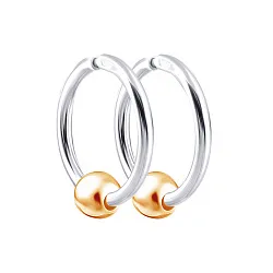 Конго/серьги-кольца,  Золото 585  40-62-0278-00