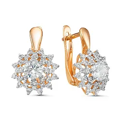 Серьги, Золото 585, Фианит 2335507 1 1 1 Серьги, Золото 585, Фианит 2335507 1 1 1