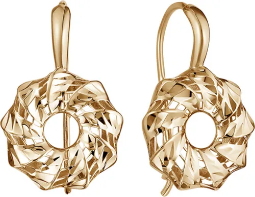 Серьги, Золото 585, АСд978-3880