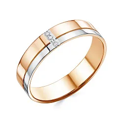 Обручальное кольцо,  Золото 585,  , Бриллиант Т0388-120 Обручальное кольцо,  Золото 585,  , Бриллиант Т0388-120