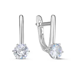 Серьги, Золото 585, Фианит б1201539 Серьги, Золото 585, Фианит б1201539