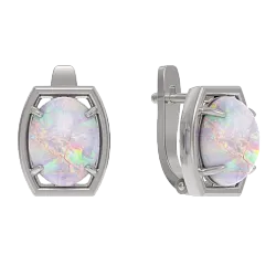 Серьги, Серебро 925, Опал 1041612-01210-O
