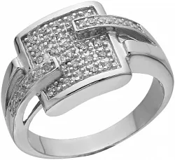 Кольцо Серебро 925, Фианит LLR 174