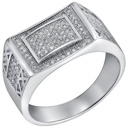 Кольцо мужское (печатка). Серебро 925, SB3R 101