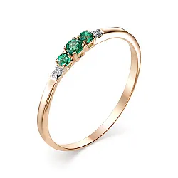 Кольцо Золото 585, Изумруд К112-594ГТИ Кольцо Золото 585, Изумруд К112-594ГТИ