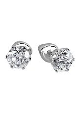 Серьги пусеты-гвоздики, Золото 585, Бриллиант 12-12-0853-51-00