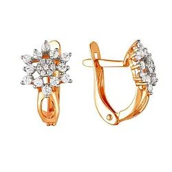 Серьги, Золото 585, Фианит 2208607 1 1 1 Серьги, Золото 585, Фианит 2208607 1 1 1