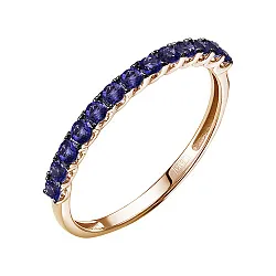 Кольцо Золото 585, Сапфир К114-7433ГТС Кольцо Золото 585, Сапфир К114-7433ГТС