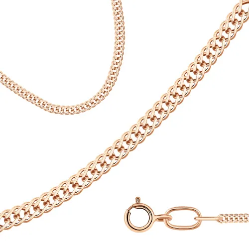 Цепочка Золото 585, плетение Ромб, 8025153-45