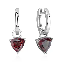Серьги, Серебро 925, Гранат 2340155535