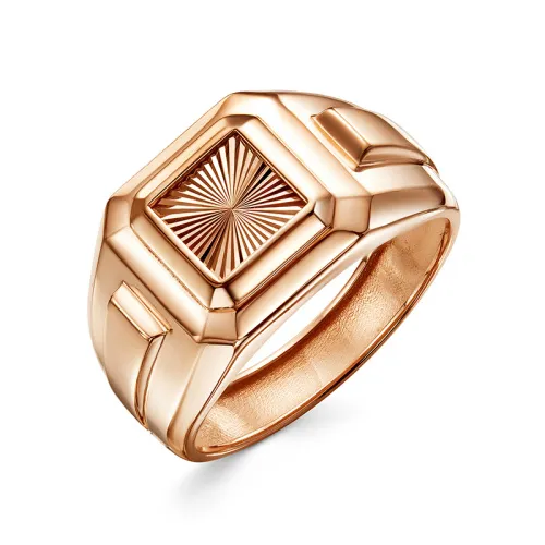 Кольцо мужское (печатка). Золото 585, П1736510 1 10