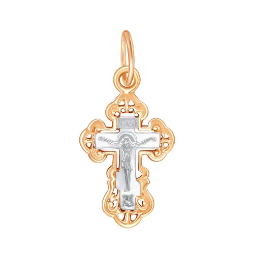 Подвеска крест, Золото 585, 03-0362