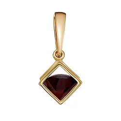 Подвеска фантазийная,  Золото 585, Гранат П120-5683Гр Подвеска фантазийная,  Золото 585, Гранат П120-5683Гр