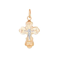 Подвеска крест, Золото 585 20-0223